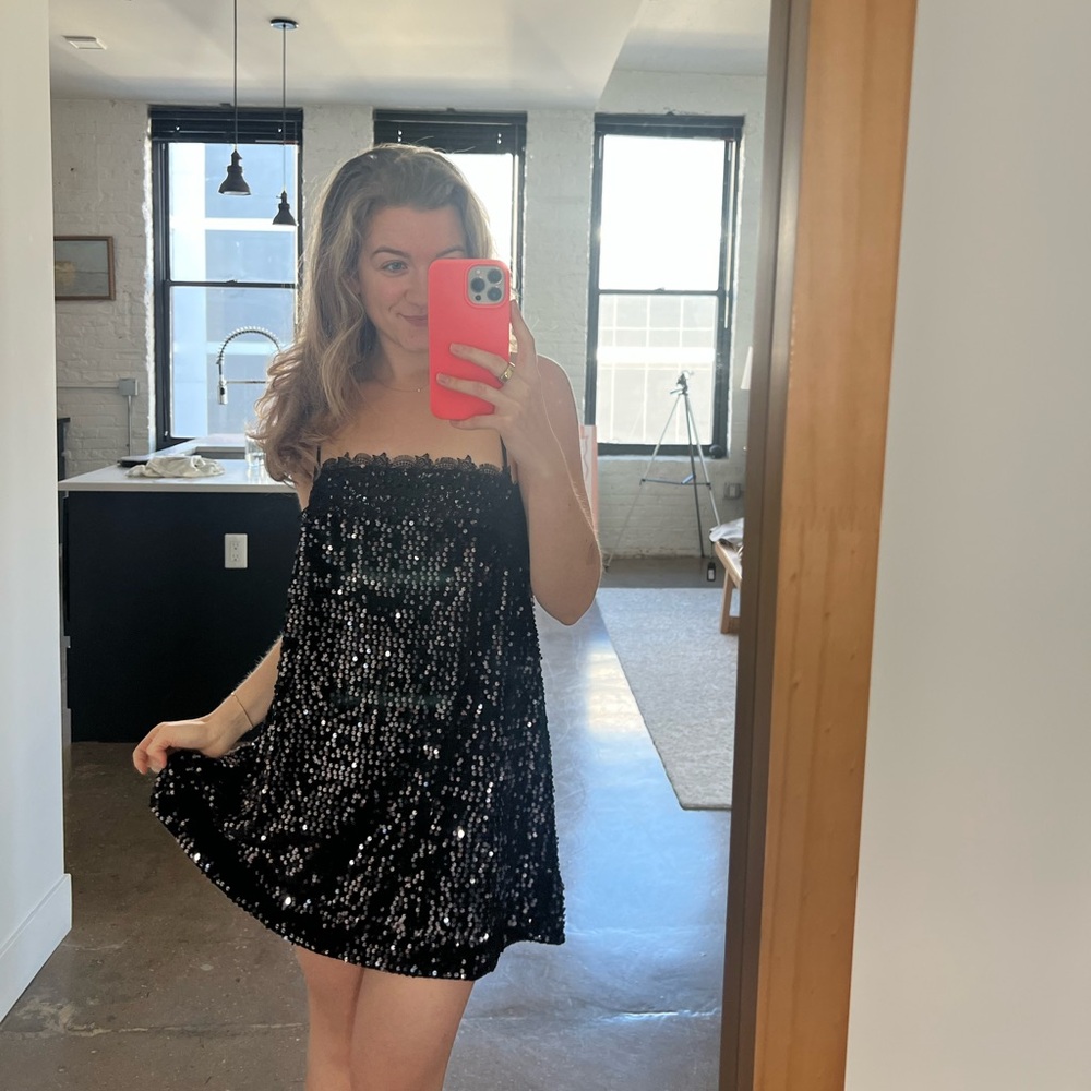Free People Midnight Blue Sequin Dress
